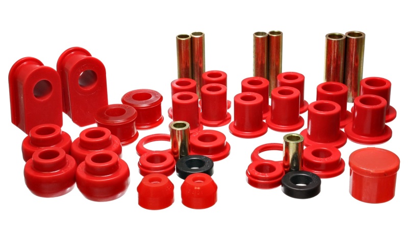Ford E-350 Van Suspension Bushing Kit - Energy Suspension - Hyper-Flex - Red - `92-`06